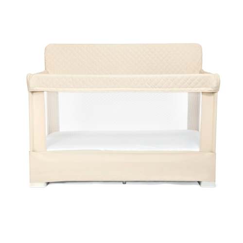 Lunaire Full Size Mesh Crib and Playard - Organic Oat