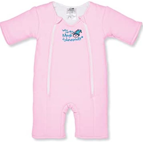 Baby Merlin's Magic Sleepsuit - 100% Cotton Baby Transition Swaddle - Baby Sleep Suit - Pink - 6-9 Months