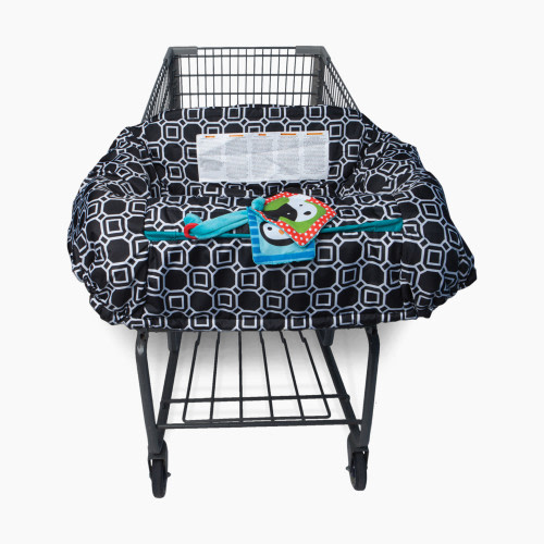 Boppy Shopping Cart and Restaurant High Chair Cover - City Squares Black & White