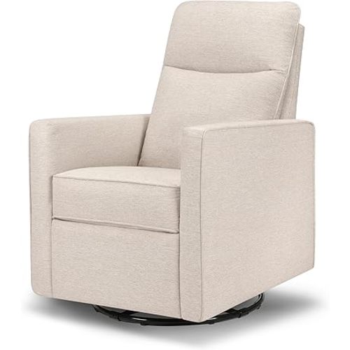 Davinci Gabby Glider Recliner Nursery Chair w/ 360° Swivel - Beach