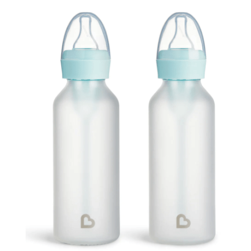 Bond® Silicone Glass Bottle 8oz, 2pk - blue