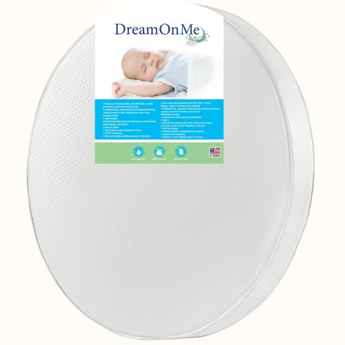 Dream On Me 4-inch Thick Round Crib Mattress