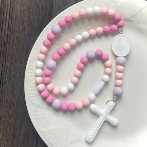 Little Flower Baby Rosary - Chews Life