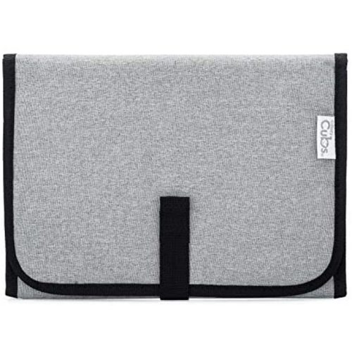 Baby Portable Changing Pad, Diaper Bag, Travel Mat Station Solid Grey Compact