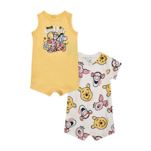 Disney Baby Boys 2-pc. Short Sleeve Winnie The Pooh Romper