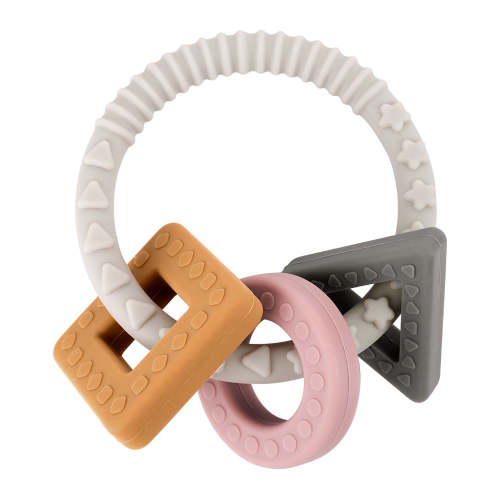 100% Food Grade Silicone Sensory Development Teething Ring