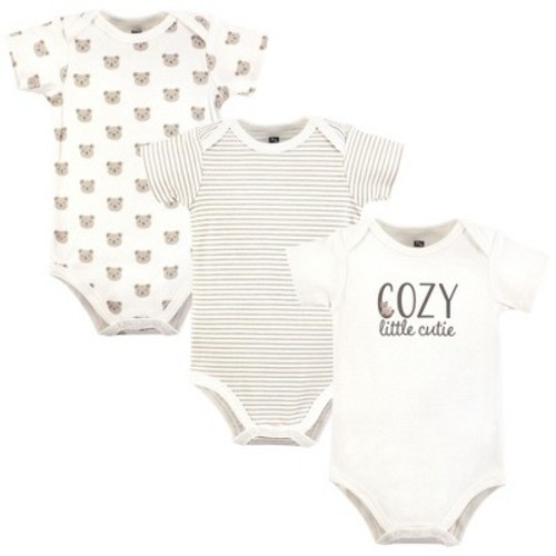 Hudson Baby Cotton Bodysuits, Cozy Cutie, 3-6 Months