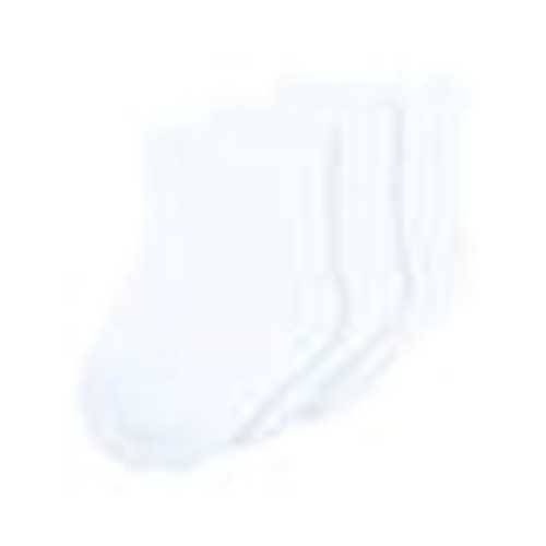 White Baby Cushioned 3 Packs Crew Socks 0-6 months