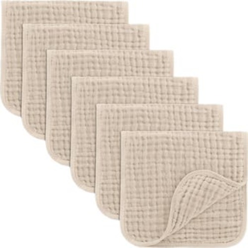 Muslin Burp Cloths - Pack of 6