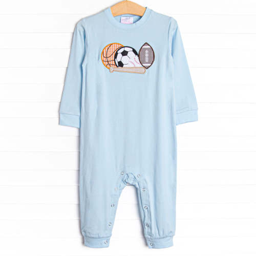 Play Ball Applique Romper, Blue
–
Stitchy Fish