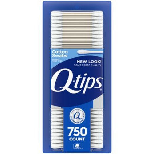 Q-tips Cotton Swabs, Original for Home, First Aid and Beauty, 100% Cotton 750 Count