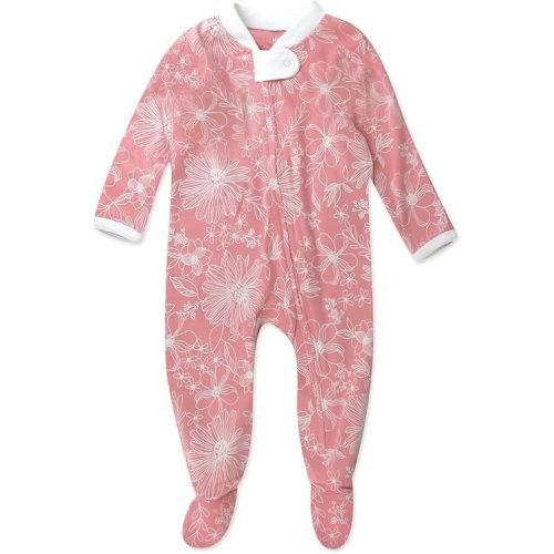 HonestBaby Classics Sleep & Play Footed One-piece Pajama Sleeper 100% Organic Cotton
