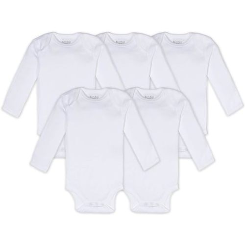 Burt's Bees Baby Unisex Baby Bodysuits, 5-pack Short & Long Sleeve One-pieces, 100% Organic Cotton Bodysuit