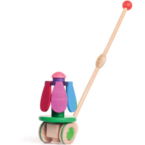 Rainbow Flower Push Toy