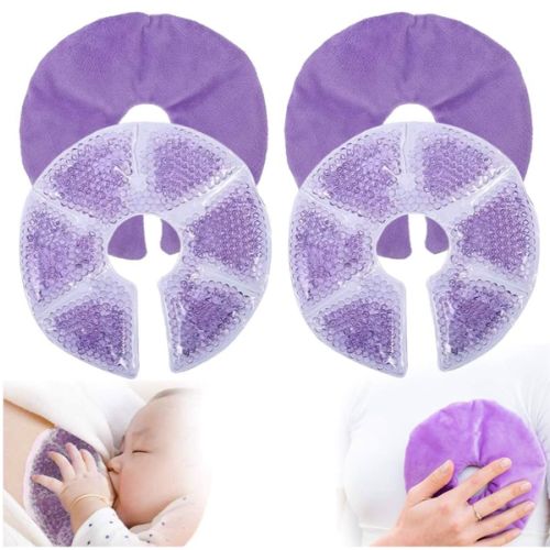 Breast Therapy Pads - Hot & Cold Gel Pads for Breastfeeding & Postpartum Recovery, Pain Relief for Mastitis & Engorgement