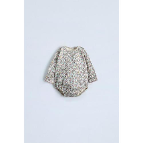 FLORAL PRINT BODYSUIT - Pink | ZARA United States