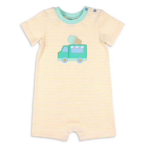 Boys Applique Romper - Cone Carnival - Shrimp and Grits Kids