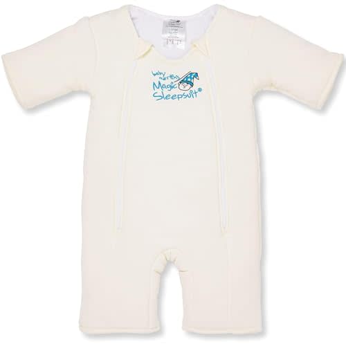 Baby Merlin's Magic Sleepsuit Transition Product - 6-9 Months Swaddle Transition Sleepsuit - Soft Cotton Material with Double Zipper for Easy Diaper Changes - Promotes Safe Sleep for Babies - Lavender