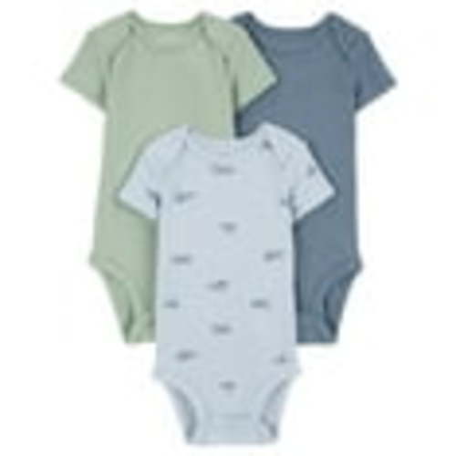 Carter's Child of Mine Baby Boy Bodysuits 3-Pack, Sizes Preemie-18M, Everyday Dressing