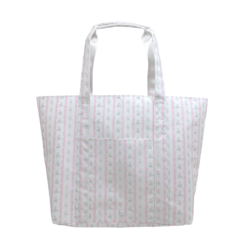 Jumbo Tote, Ribbon Floral Pink