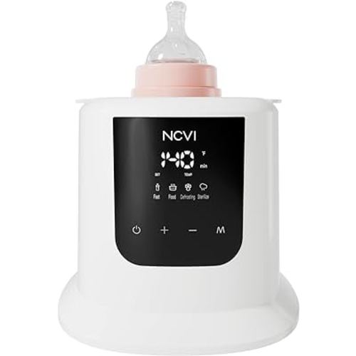 NCVI Bottle Warmer, Baby Bottle Warmer for Breastmilk, Fast Heat, Defrost and Sterilize, Milk Warmer with Timer, Temperature Control, Auto Shut-Off, Bottle Warmers for All Bottles, Breastmilk Bags
