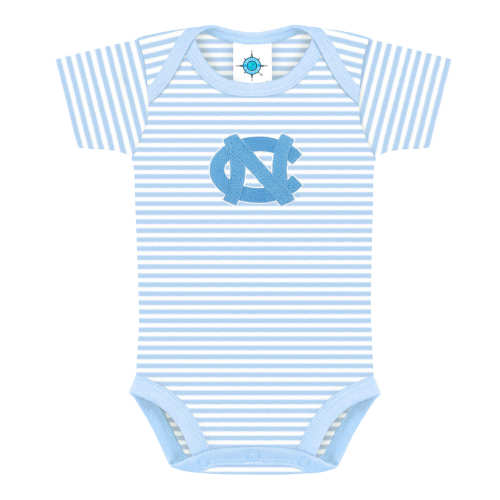 North Carolina Tar Heels Striped Bodysuit | College Baby