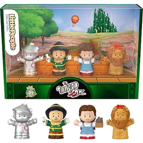 Little People Collector The Wizard of Oz Movie Special Edition Set for Adults & Fans, 4 Figures in Display Gift Package