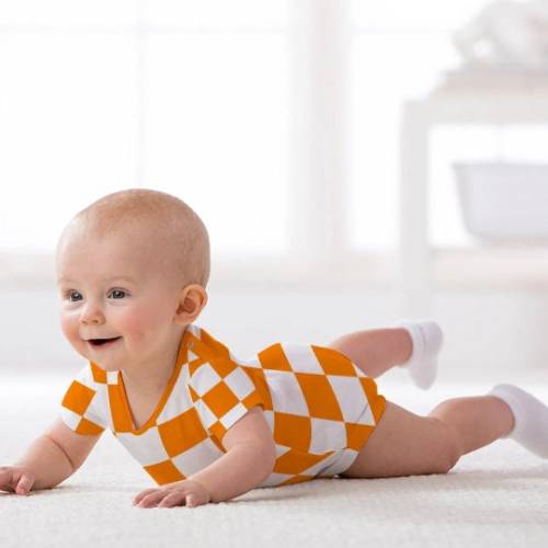 Checkerboard Baby Romper