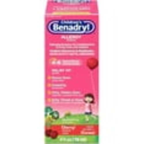 Benadryl Allergy Liquid Cherry For Children 4 oz (Pack of 2)