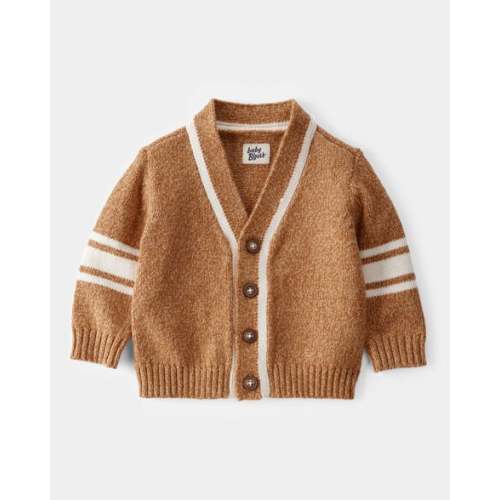Baby Varsity Button-Down Sweater - Brown - OshKosh | Carter's