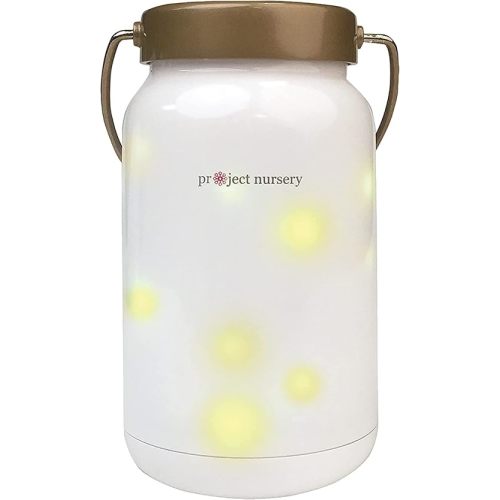 Project Nursery Dreamweaver Firefly Jar Night Light & Sound Soother with Adjustable Sleep Timer, Adjustable Volume, Rechargeable Battery (PNJ45V)