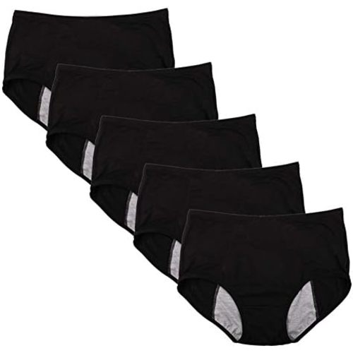 YOYI FASHION Bamboo Viscose Brief Menstrual Leakproof Panties Multi Pack US Size XXS-3XL/10