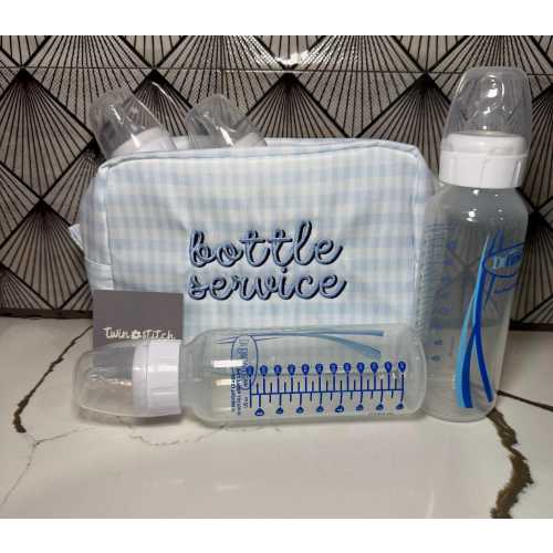 Embroidered Bottle Service Pouch | Personalized Baby Essentials Diaper Bag Organizer