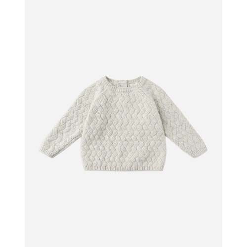 Knit Sweater || Heathered Blue – Quincy Mae