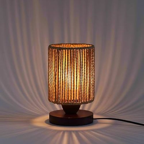 Small Rattan Night Light Lamp