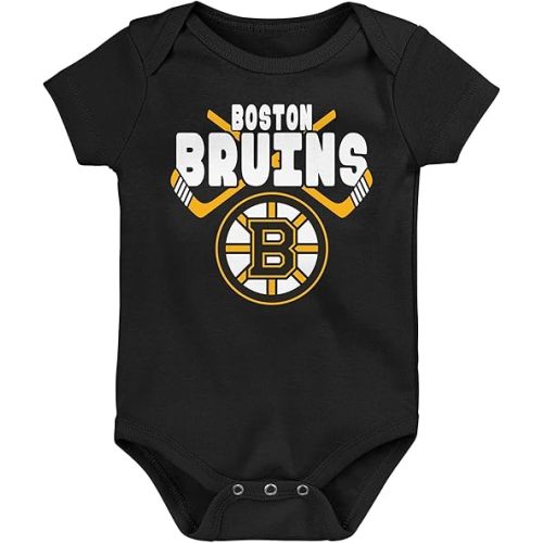 Outerstuff NHL Unisex Crossed in Front Short Sleeve Baby Creeper Team Variation