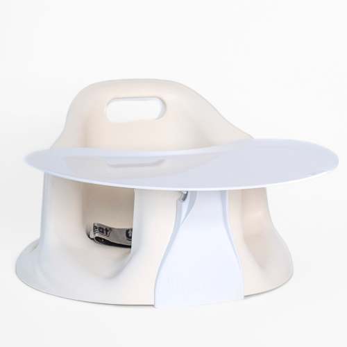 Upseat Baby Floor & Booster Seat with Tray - Coconut
