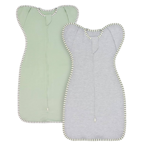 Swaddles for Newborns Swaddle 0-3 Months Sleep Sack Arms Up Swaddle 0-3 Months Transition Swaddle, 2-Pack Baby Swaddles for Boy Girl with Arms In/Out 2-Way Zipper 100% Cotton 0.8 Tog (Small 5-14lbs)