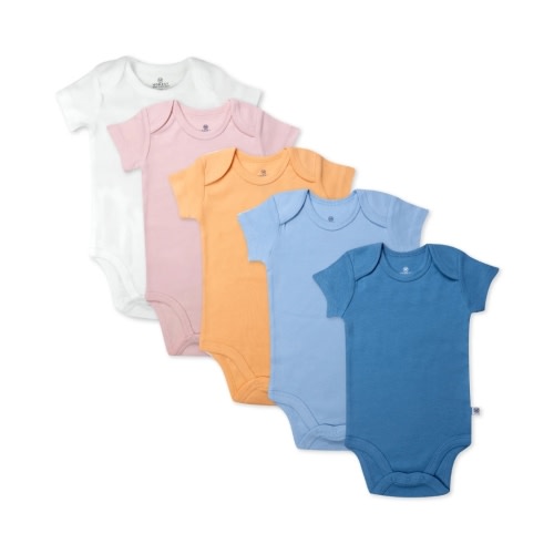 5-Pack Organic Cotton Short Sleeve Bodysuits | Honest Baby Clothing