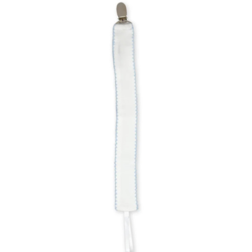 Legacy Pacifier Clip - Park White, Blessings Blue