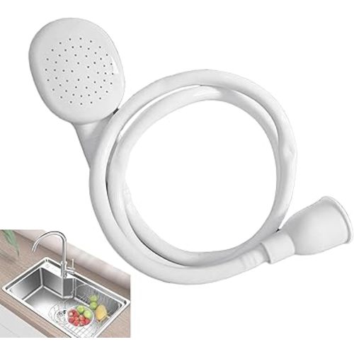 3.28FT Sink Spray Hose,Portable Sink Hose Faucet Sprayer, Shampoo Sprayer Handheld Faucet Shower Head Spray for Bathing Baby,Pets,Washing Hair,Rinsing Vegetables