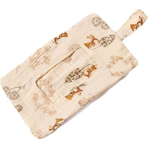 Baby Wipe Holder Portable Wipe Dispenser Strollers Storage Bag Container Double Layer Travel Carry Case for Diapers