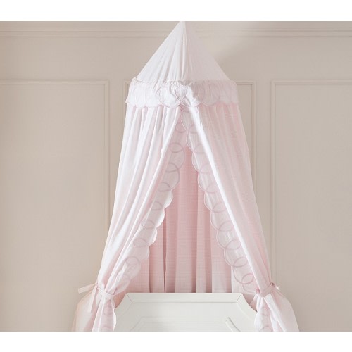 Gingham Scallop Canopy