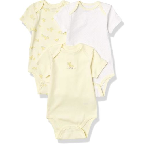 Little Me Baby Gender Neutral 3-Pack 100% Cotton Scratch Free Tag Bodysuits