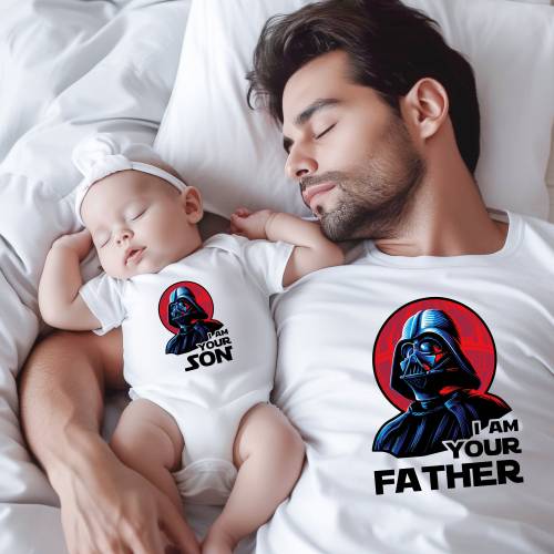 I Am Your Father and I Am Your Son Shirt,  Matching father baby gifts, Disney Dad and me, Star wars  dad and baby match, Fathers day gift Te
