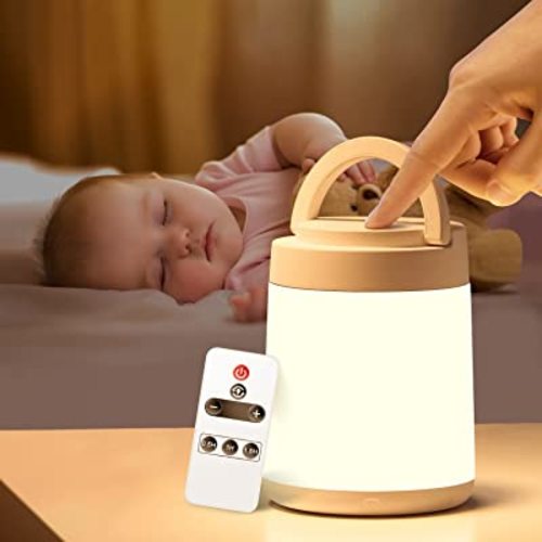 Baby Night Light,10 Colors+8 Dimmable Nursery Lamp for Breastfeeding,Remote+Timer+Touch Kids Night Light for Kids,Portable+Rechargeable Lamp,Baby Essentials Newborn Essentials Must Haves [GIFTS]