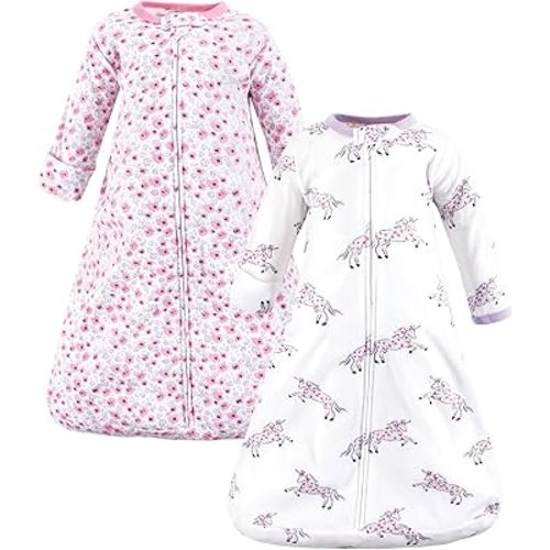 Hudson Baby BabyCotton Long-Sleeve Wearable Sleeping Bag, Sack, Blanket