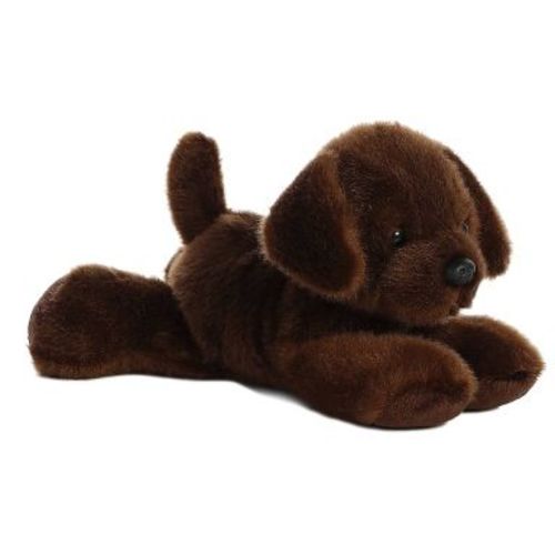 Aurora Mini Flopsie 8" Lil' Lucky Labrador Retriever Brown Stuffed Animal