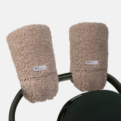 7AM Enfant Teddy Warmmuffs in Oatmeal
