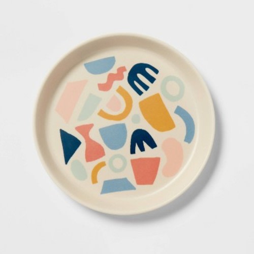 Kids' Bamboo Melamine Plate with Shapes - Pillowfort™